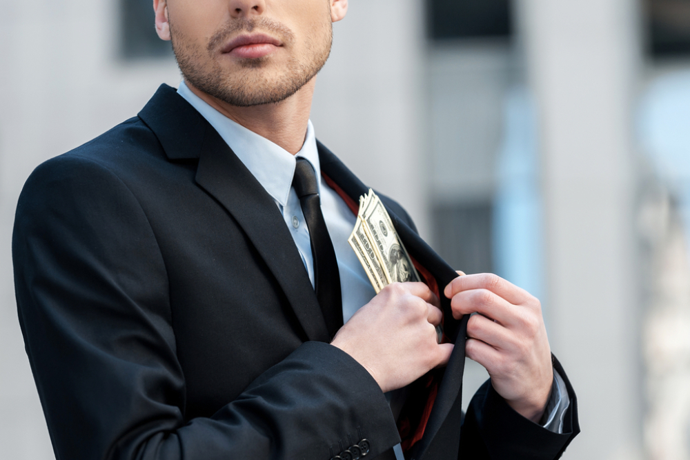 pocketing company money